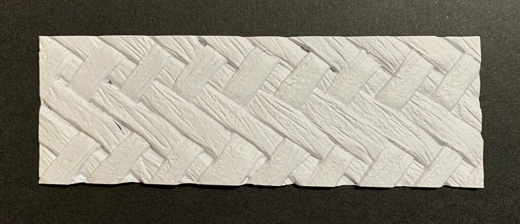 Paper embossed with the intertwine 3D embossed folder