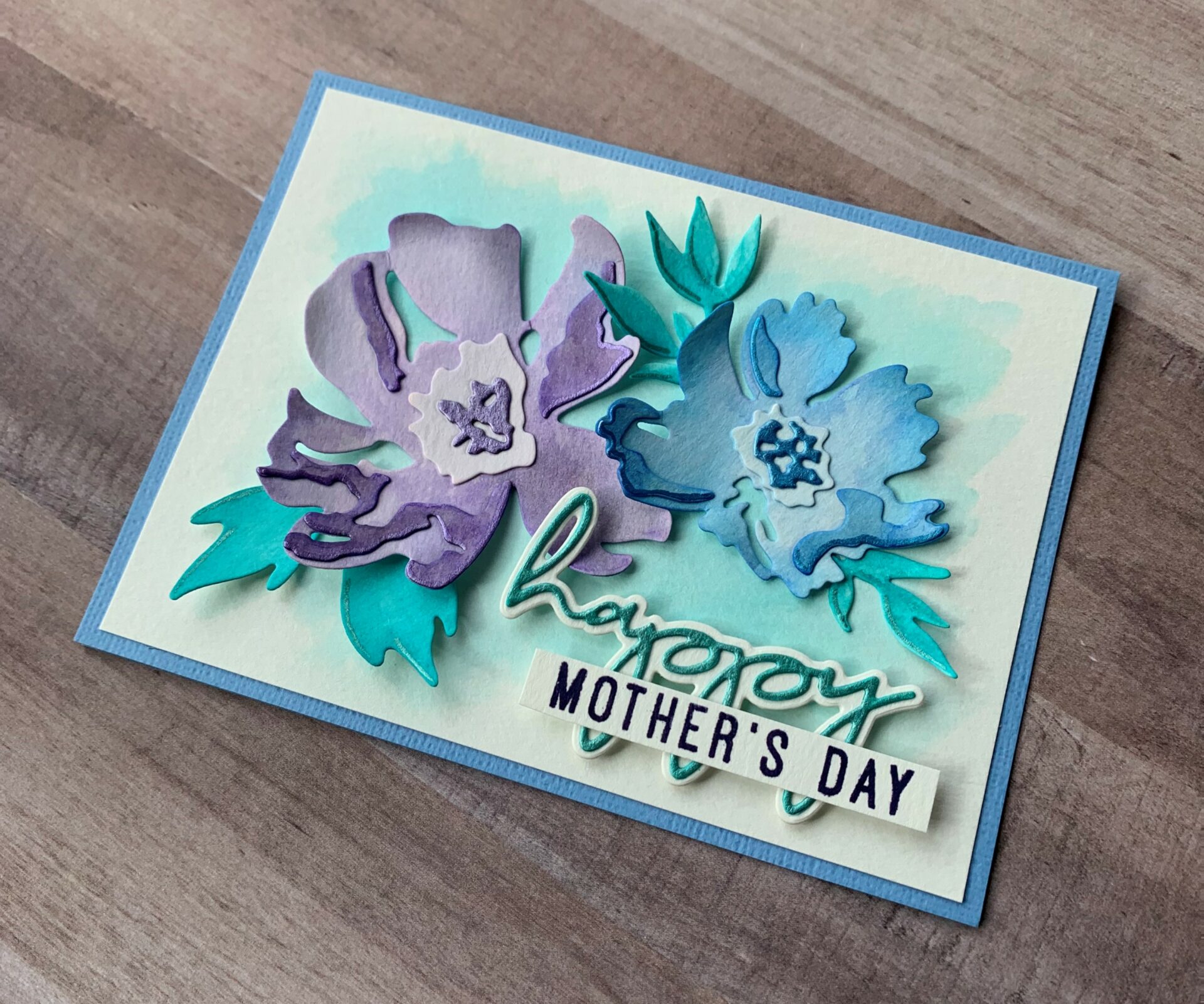 Brushstroke Flower Card - Grove Crafted