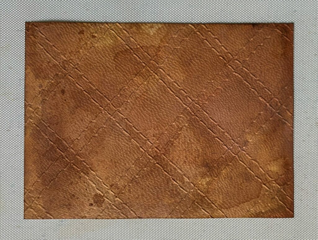 Quilted leather embossed background
