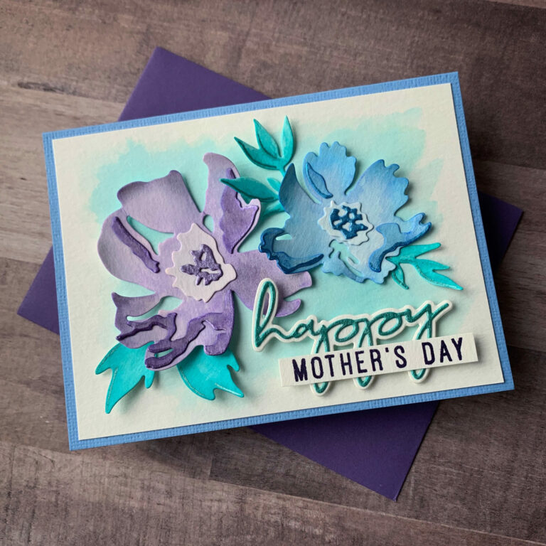Brushstroke Flower Card