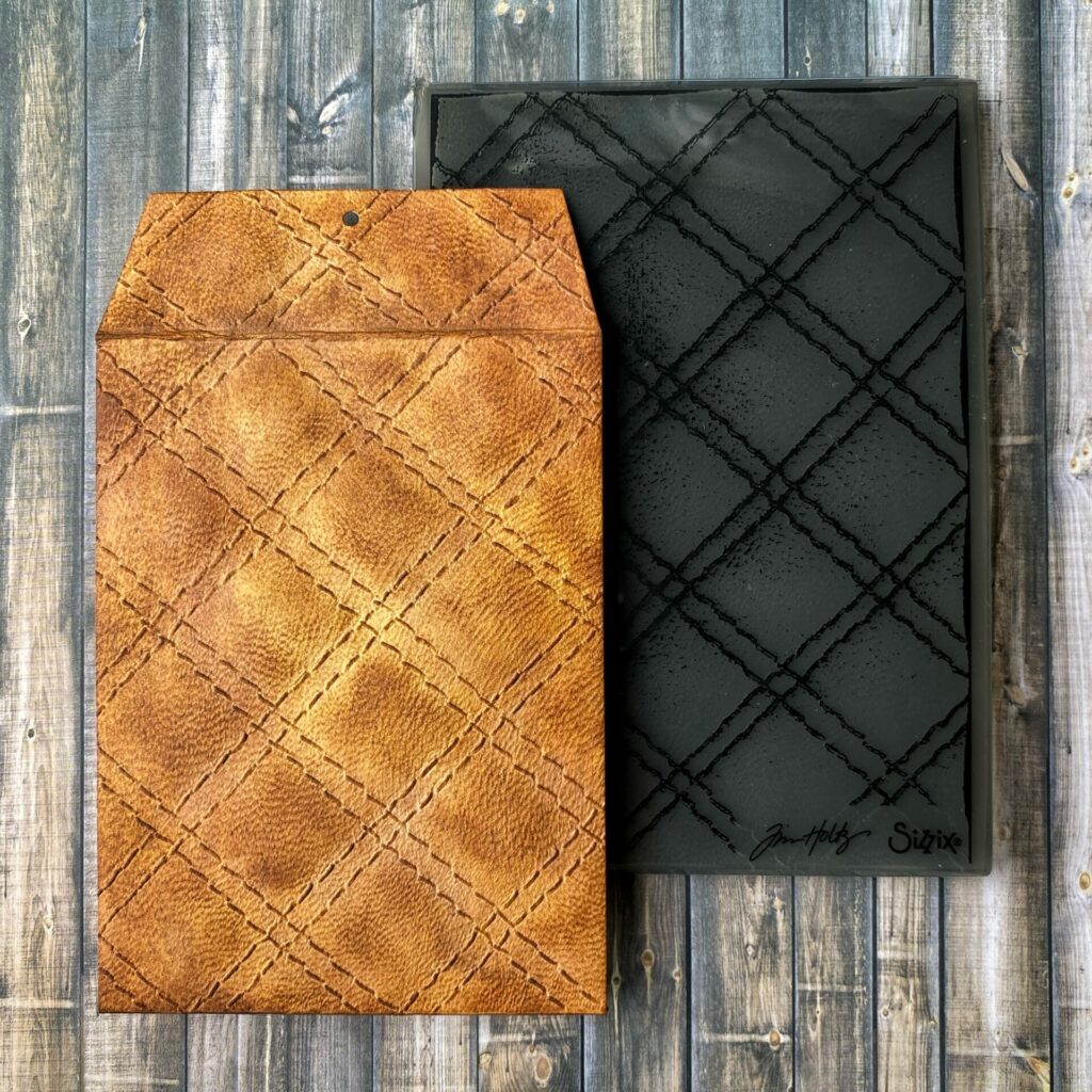 Quilted Leather Envelope
