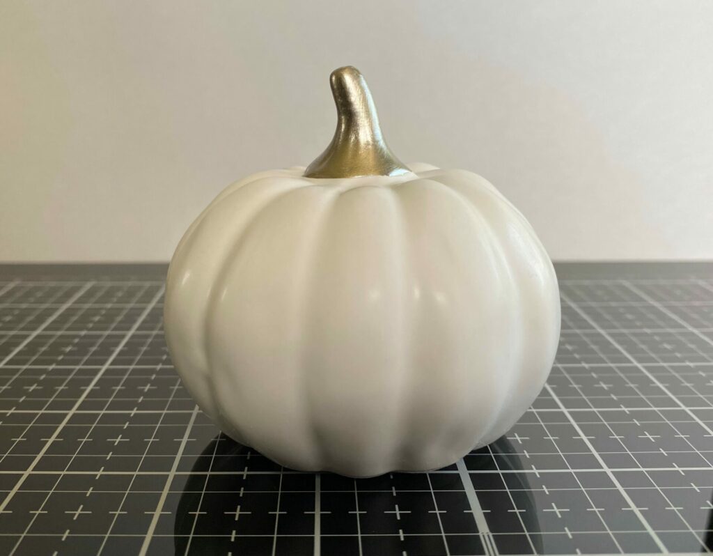Cleaned white pumpkin