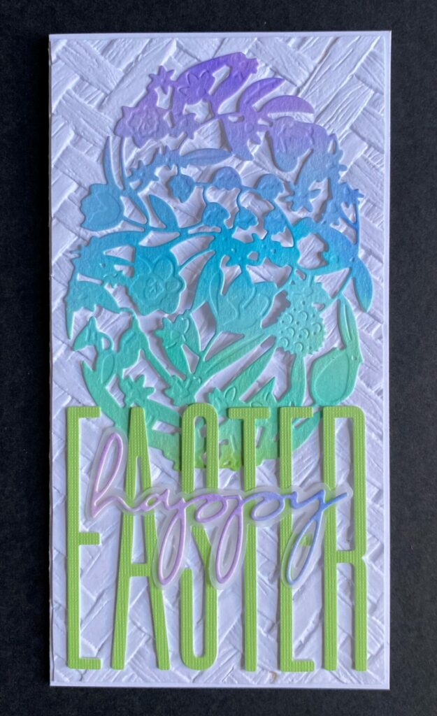 Finished Floral Easter Egg Card