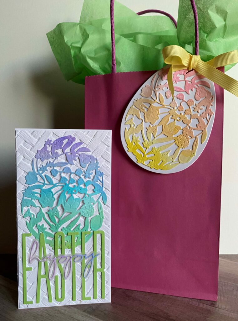 Floral Easter Egg Card and Gift Tag