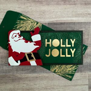 Holly Jolly Santa Card