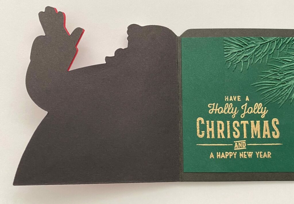 Inside The Holly Jolly Santa Card