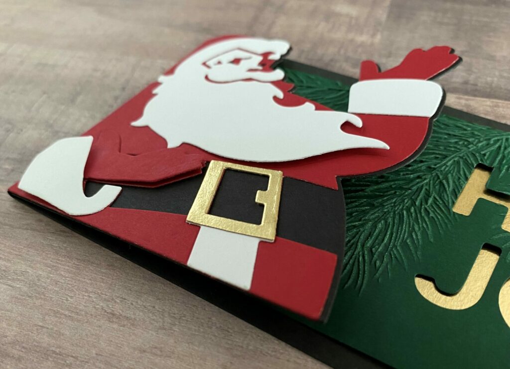 Holly Jolly Santa Card 