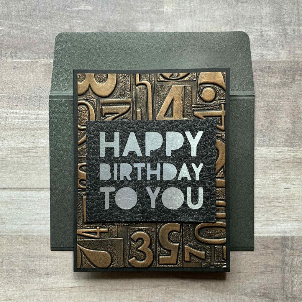 Numbered birthday card