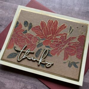 Fall Floral Thanks Card