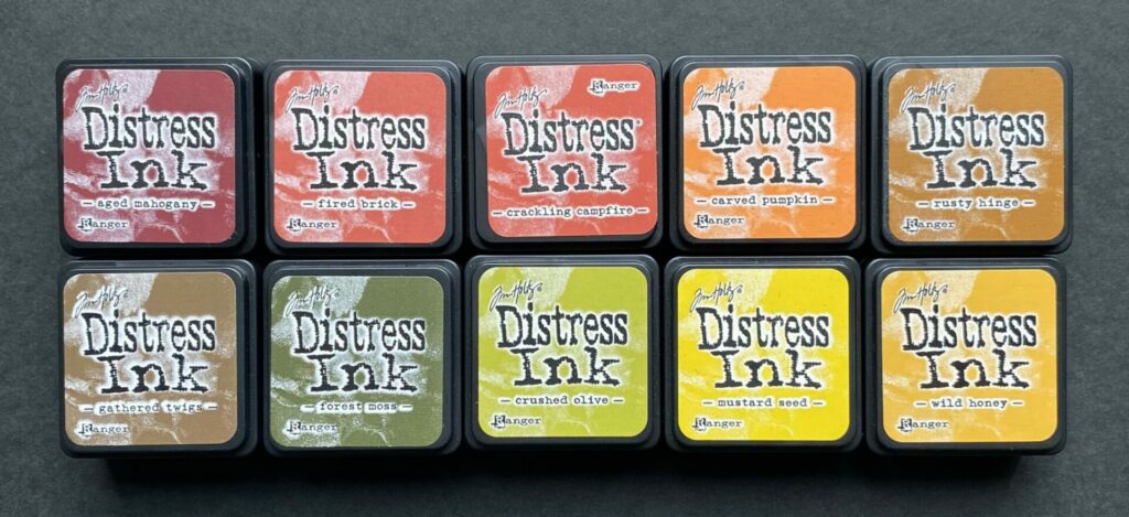 Fall colors of Distress Ink