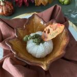 Table Setting for Pumpkin Leaf Place Cards