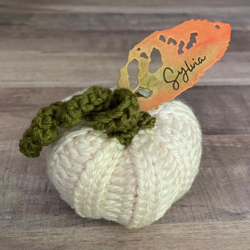 Pumpkin Leaf Place Card