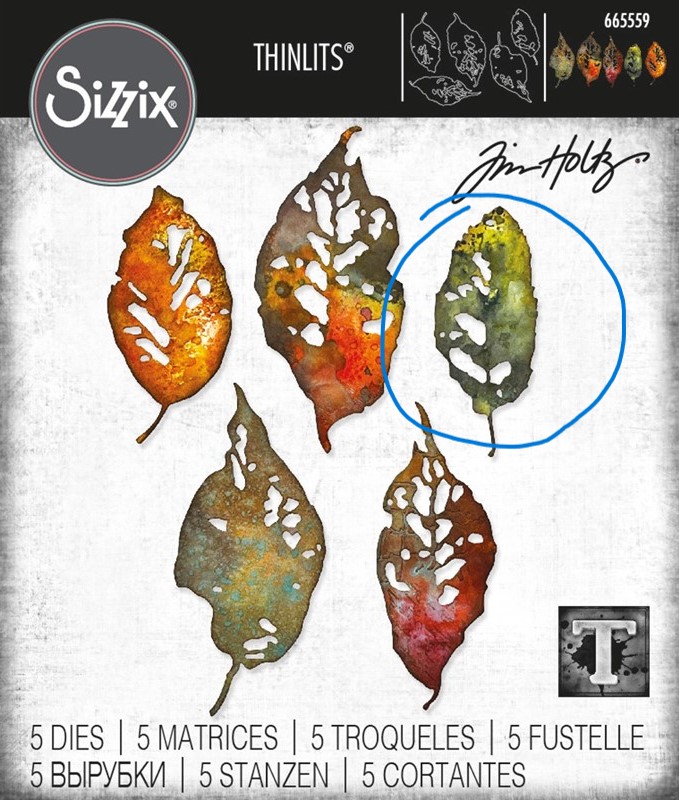 Leaf fragments dies by Sizzix and Tim Holtz