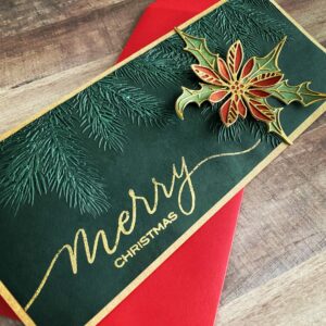 Pine Christmas Slimline Card