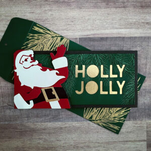 Holly Jolly Santa Card