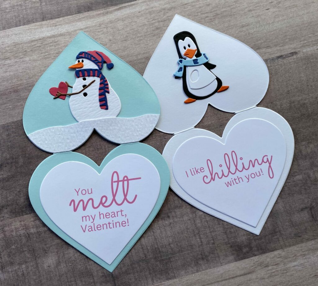 Snowman and Penguin Valentines
