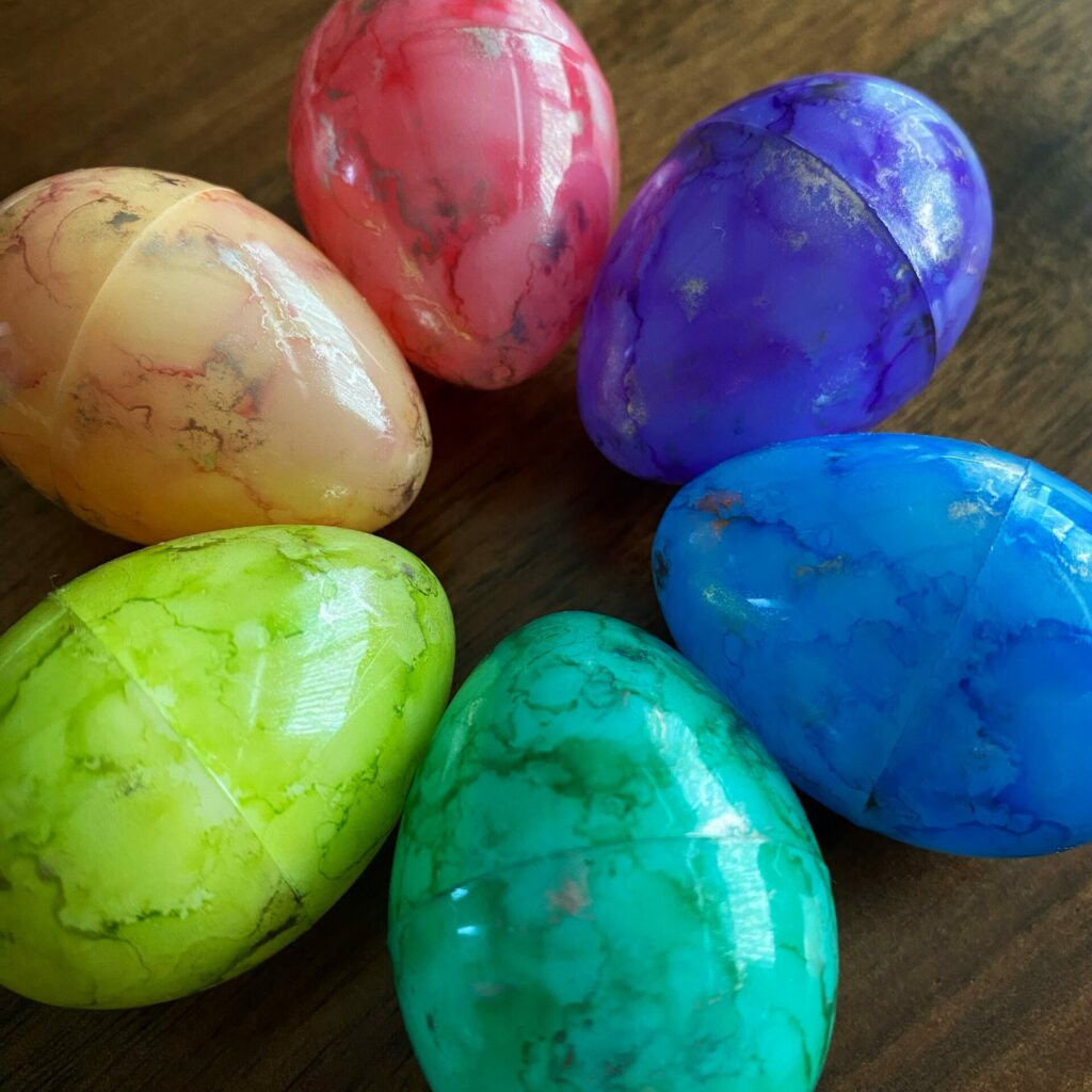 Marbled Alloy Easter Eggs