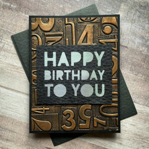 Numbered Birthday Card