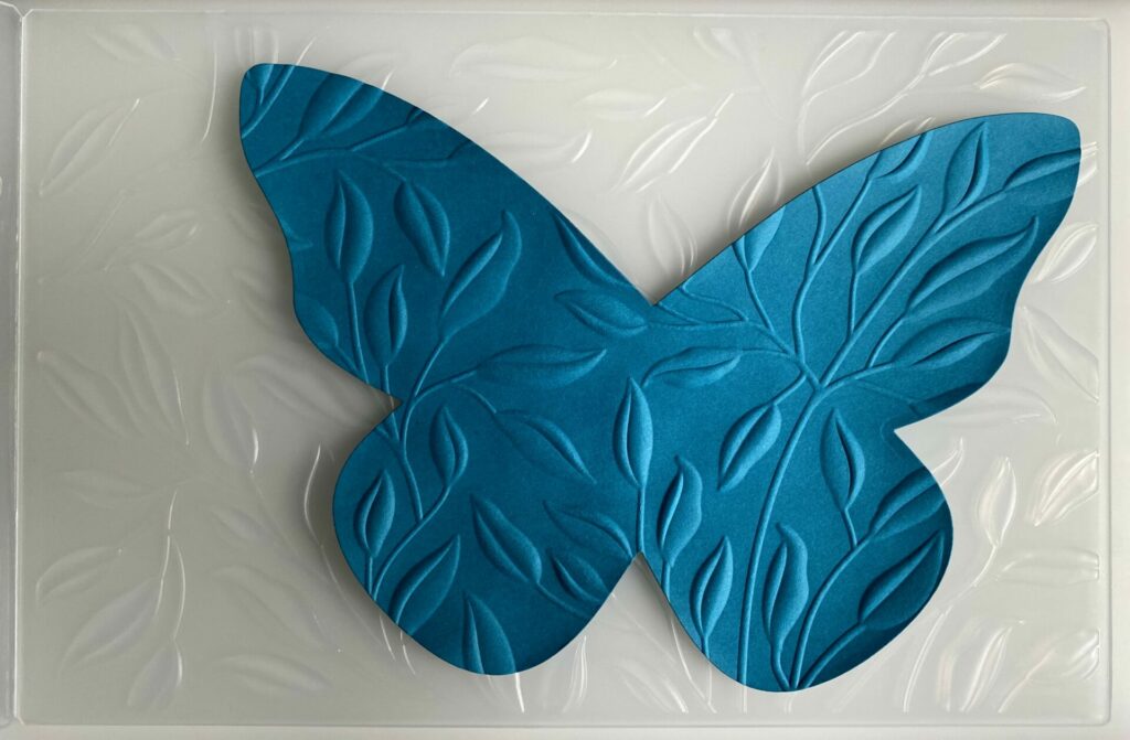 Embossed butterfly