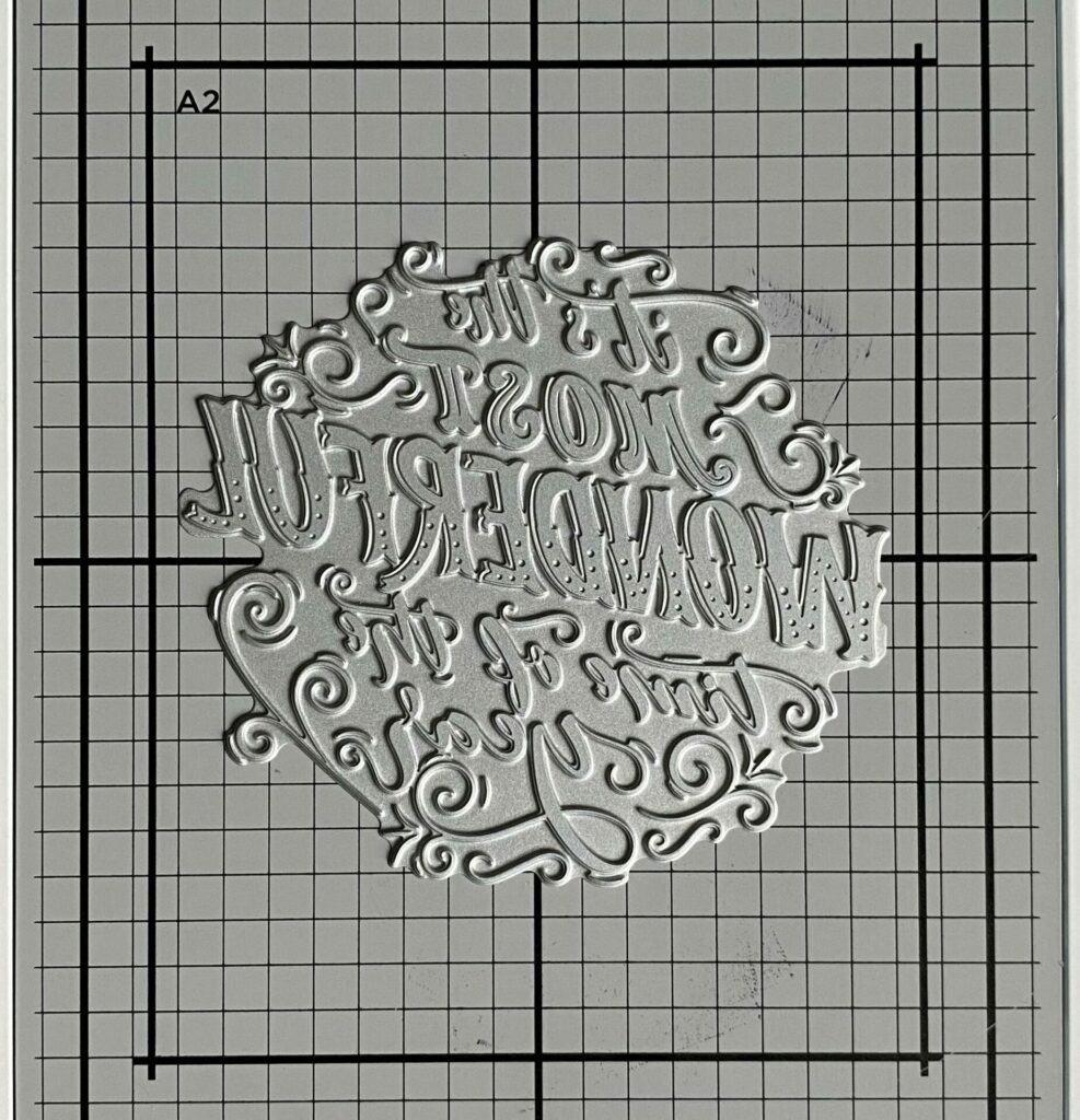 Position the plate in the center of the A2 grid lines