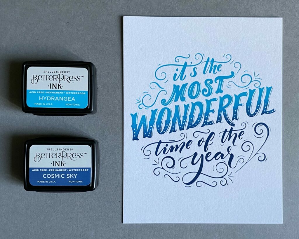 BetterPress ornament card pressed sentiment