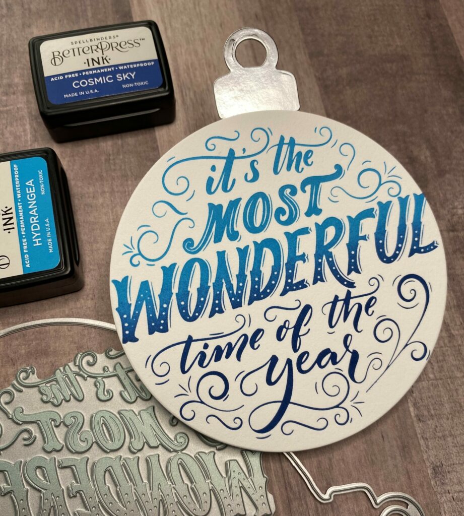 BetterPress Ornament Card with Supplies