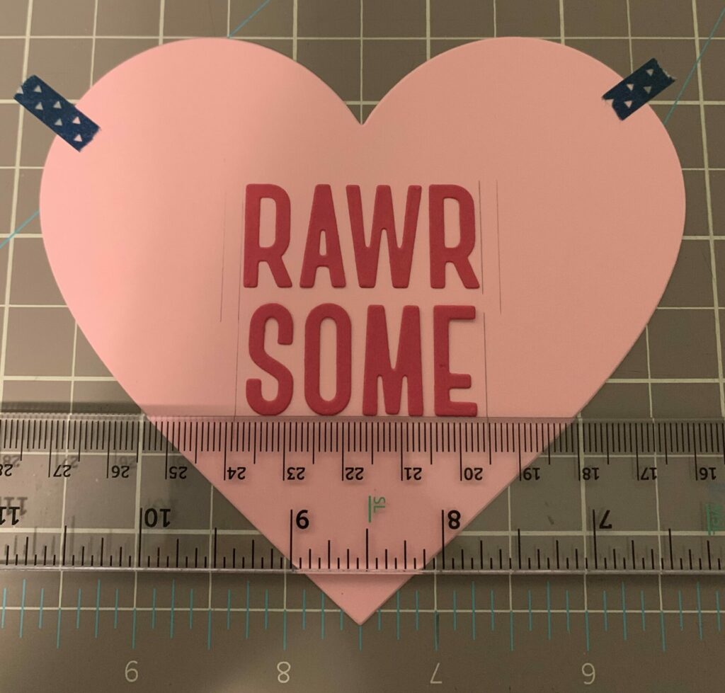 RAWR SOME valentine card front
