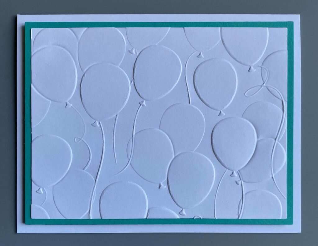 Balloons card base