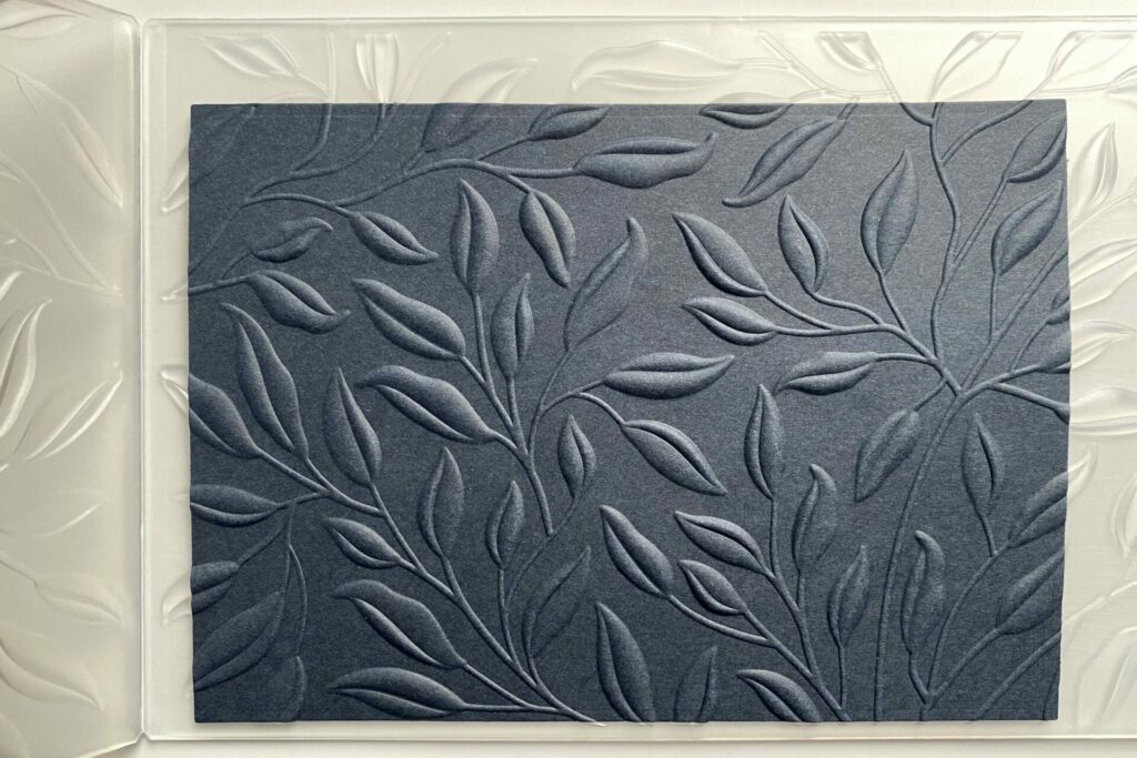 Embossing the background 