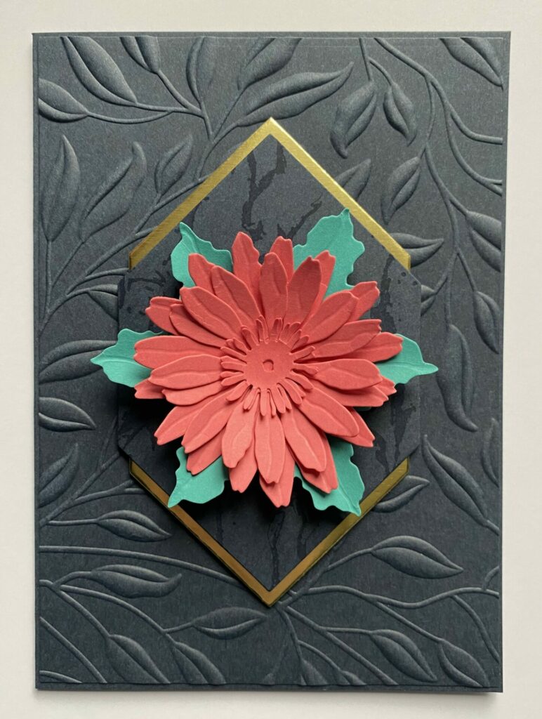 Attach the daisy to the card base