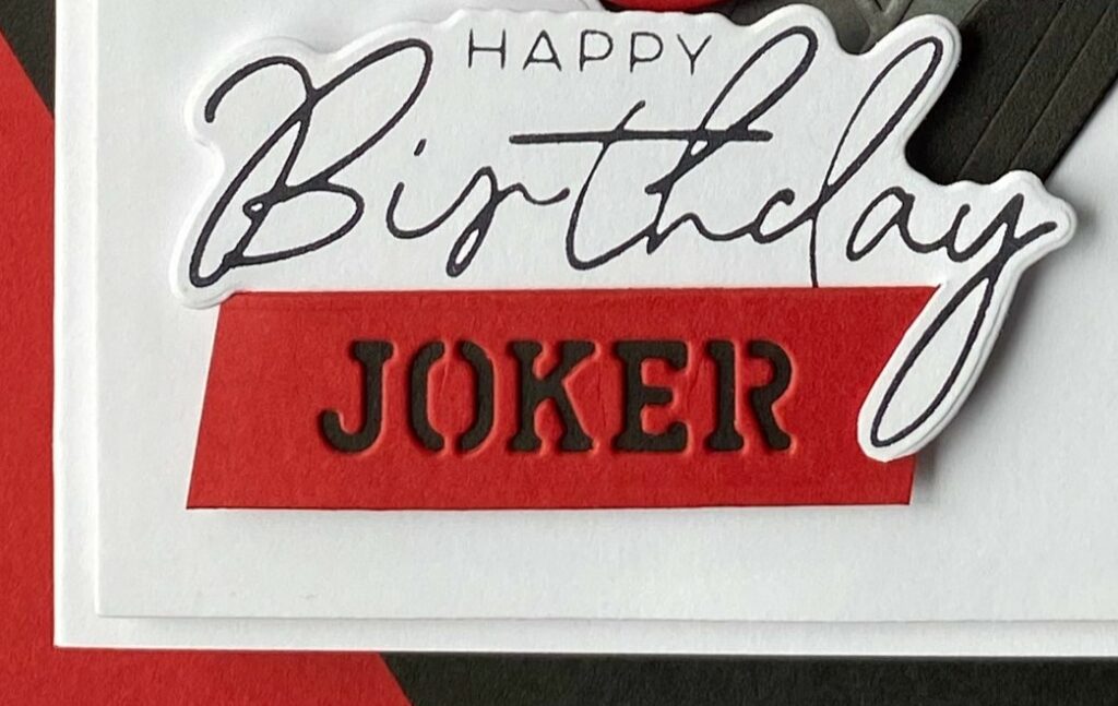 The Joker's Birthday Card Sentiment