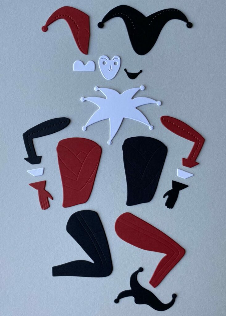 Joker die-cut pieces