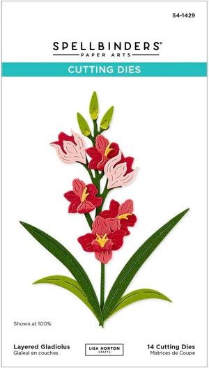 Layered Gladiolus die set from Spellbinders