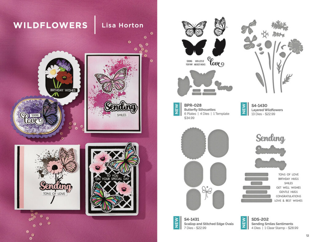 Lisa Horton's Wildflowers Collection from Spellbinders