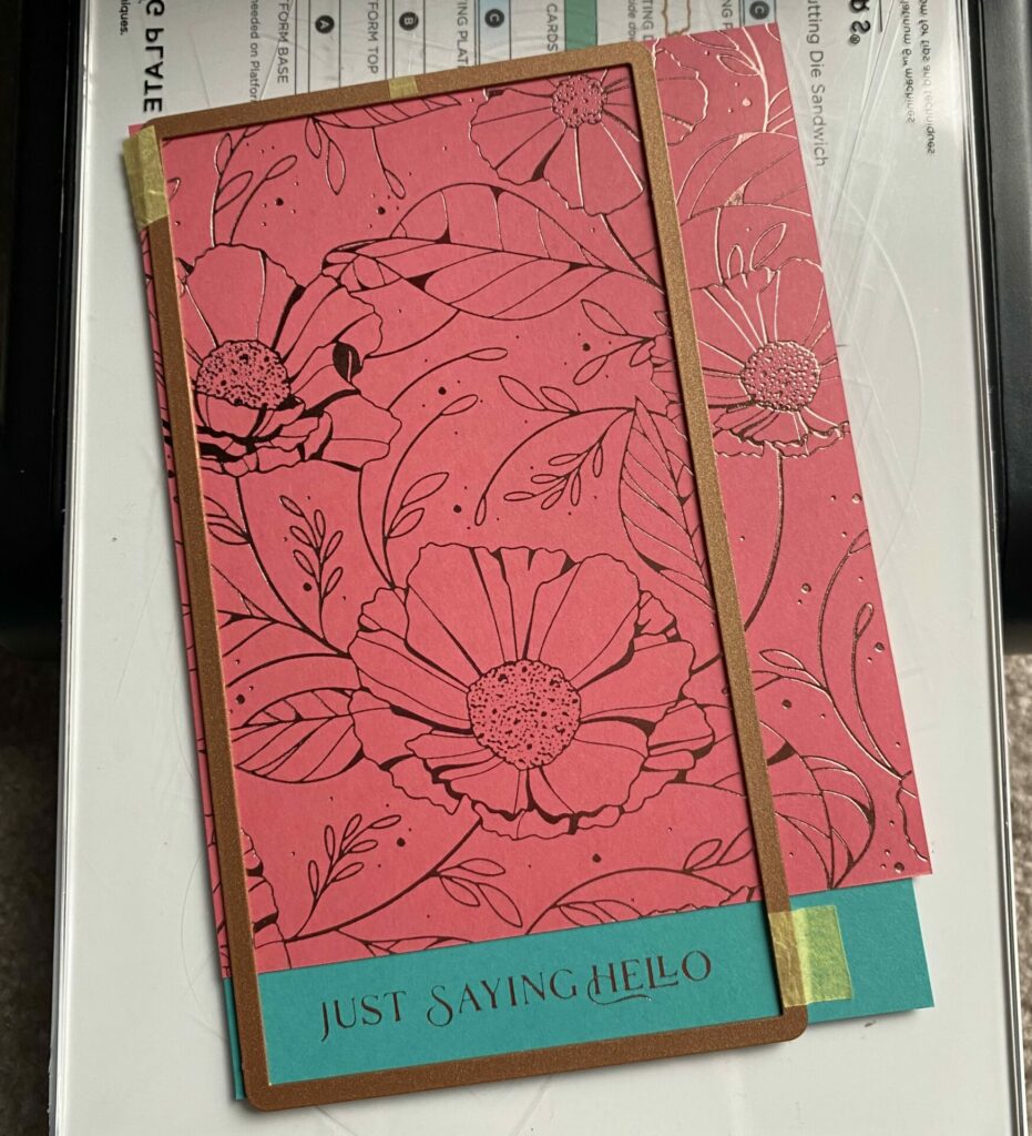 Die-cut glimmered panel