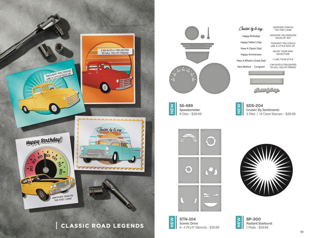 Spellbinders Classic Road Legends Collection by Mindy Eggen