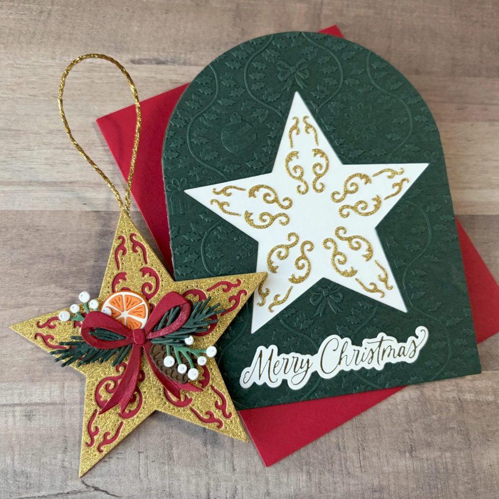 Barn Star Ornament Card