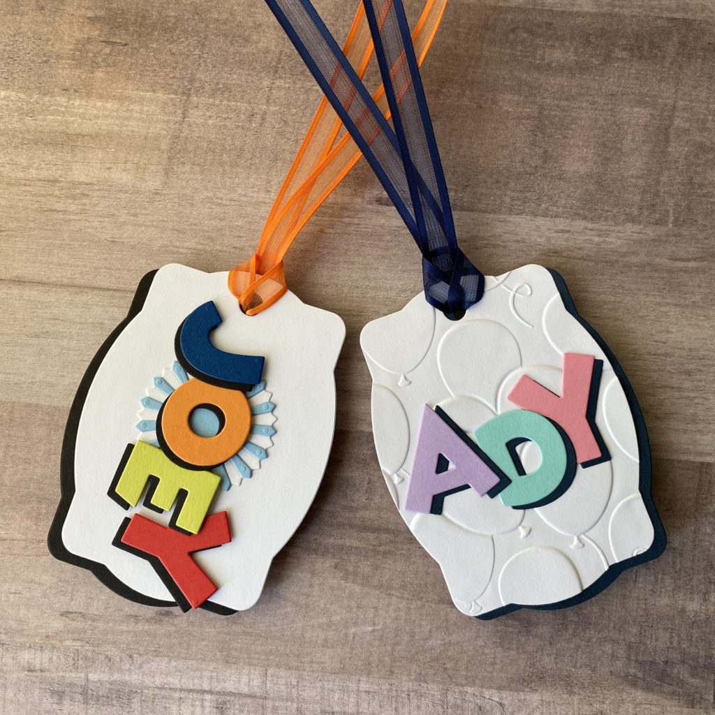 Bright & Bold Name Gift Tags