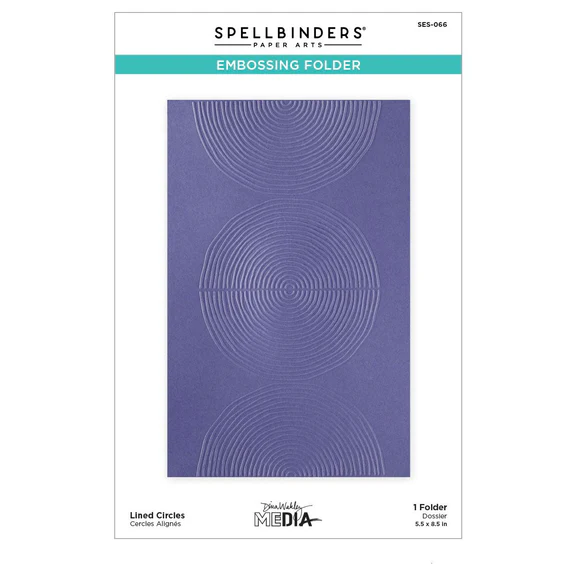 Lined Circles Embossing Folder