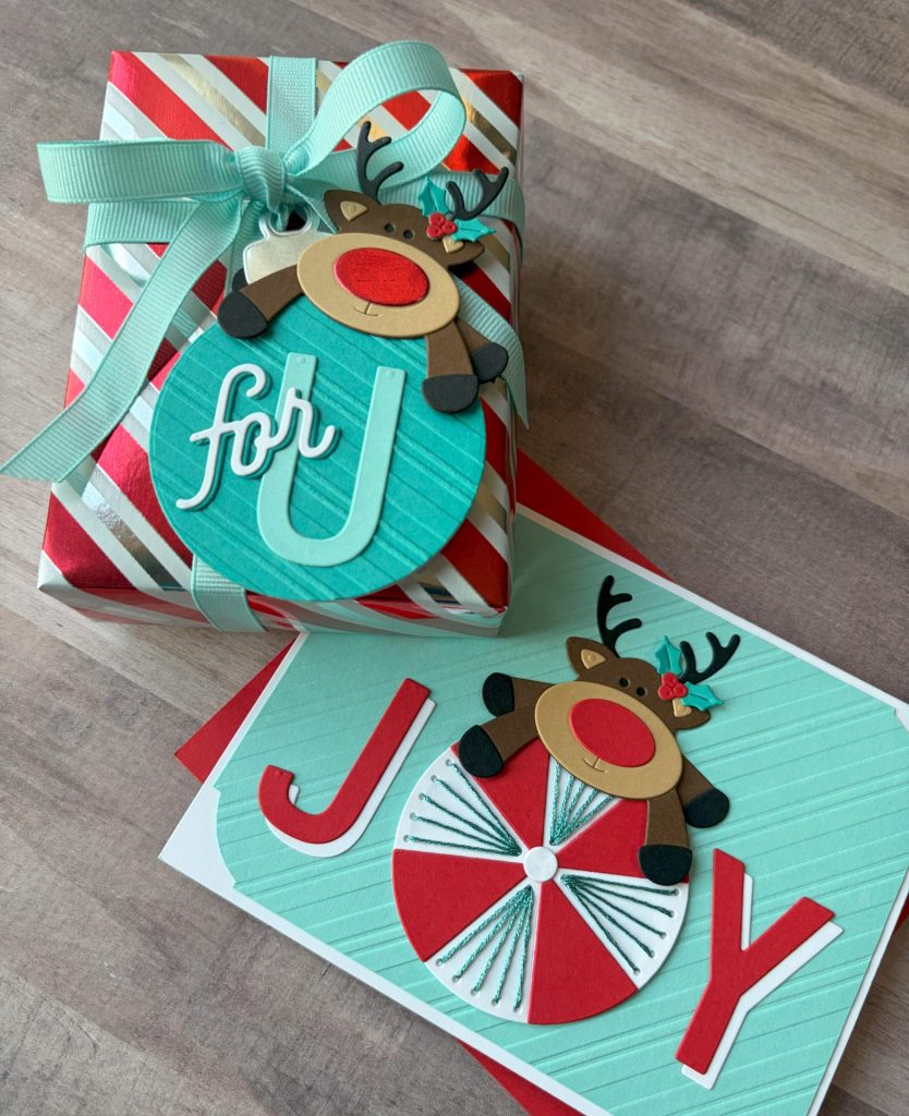 Peppermint Prancer Card & Gift Tag