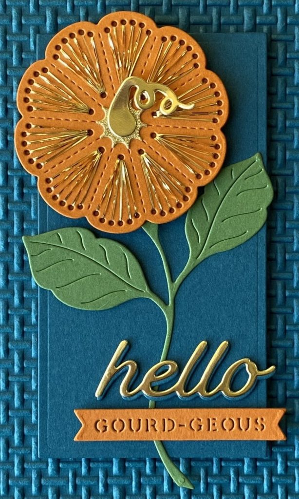 Stitched Pumpkin Flower