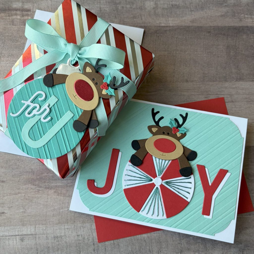 Peppermint Prancer Card & Gift Tag