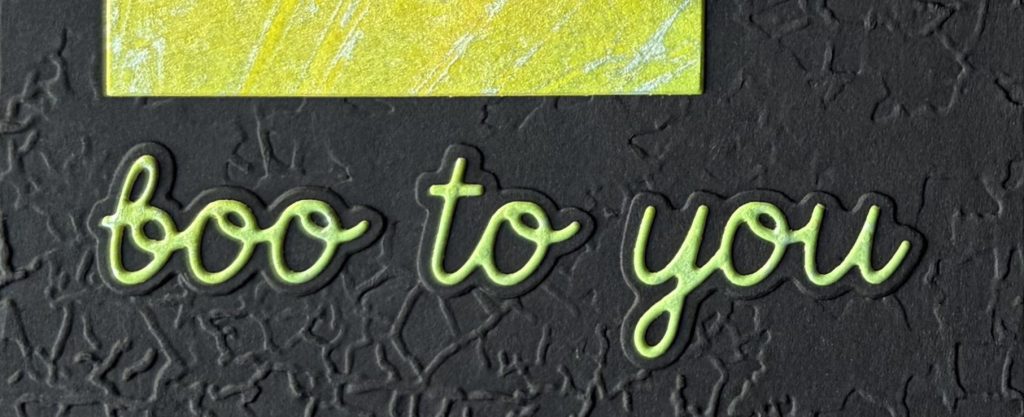 boo to you sentiment on card