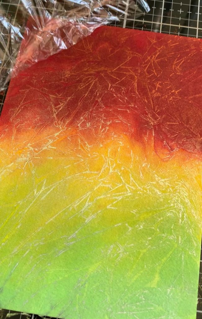 Crackle Inked Cardstock