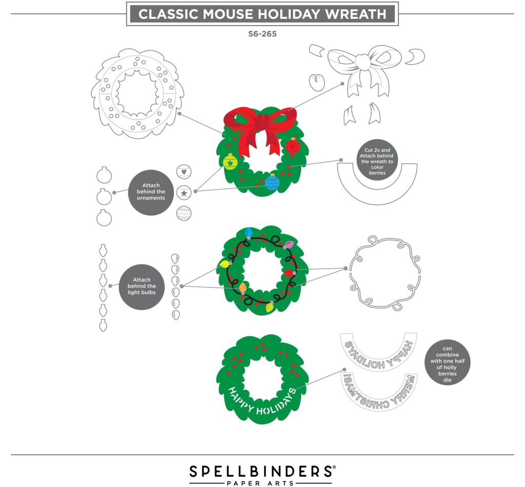 Classic Mouse Holiday Wreath Assembly Guide