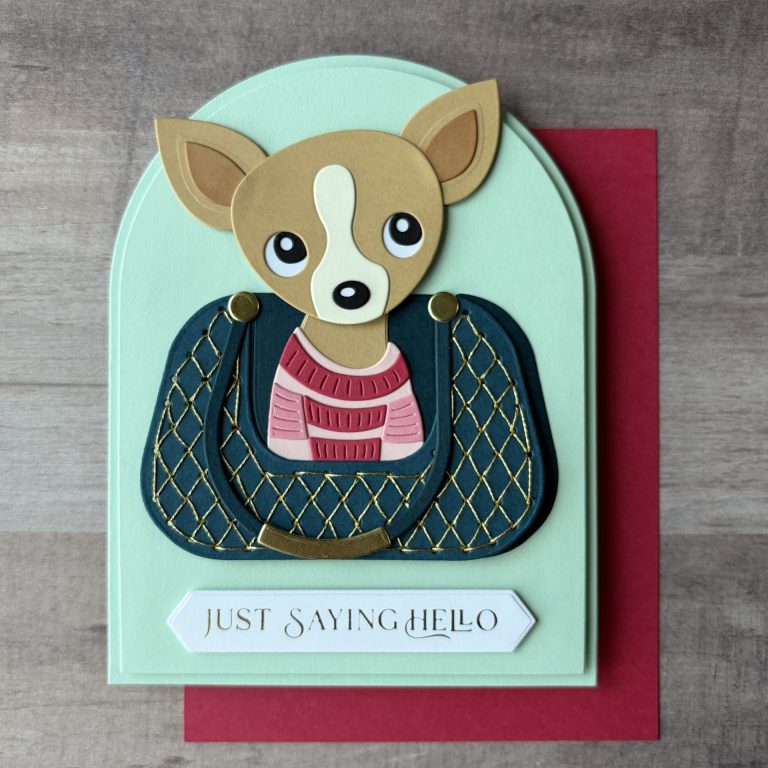 November Stitching Die of the Month made with Fur-Ever Fabulous die set