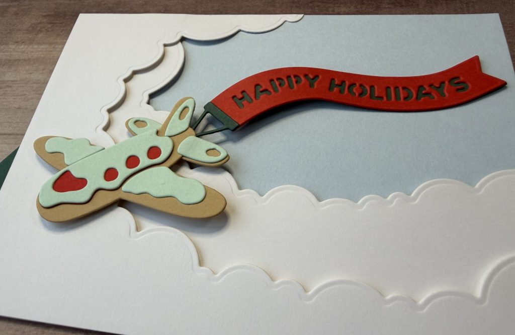 Candy Christmas Sugar Cookie Plane Card