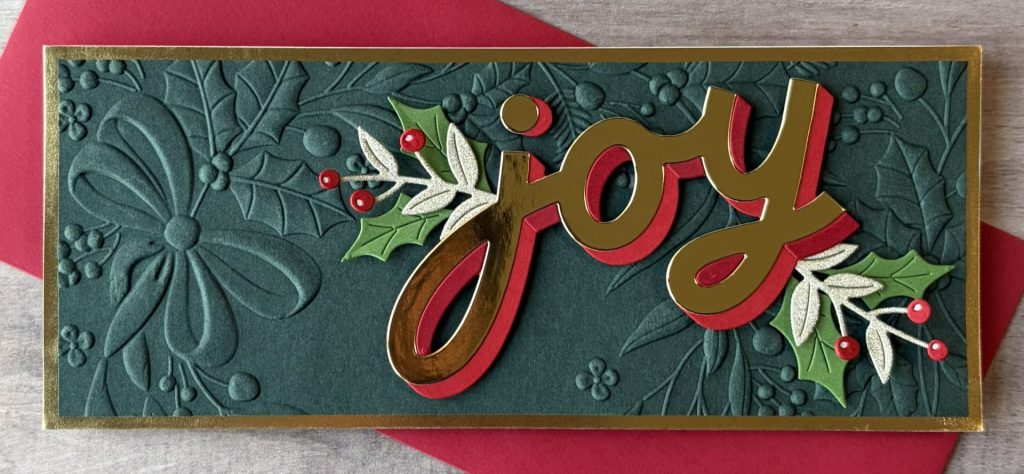 Joy Slimline Card