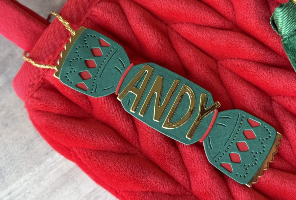 Personalized Christmas Cracker Tag
