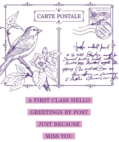 Press & Foil of the Month – Post Card Hello